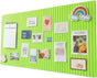 30x30cm Self-Adhesive Photo Board, Decorative Cork and Wall Panel for Photos and Messages, Green, for Home V1188-MS-325-0586