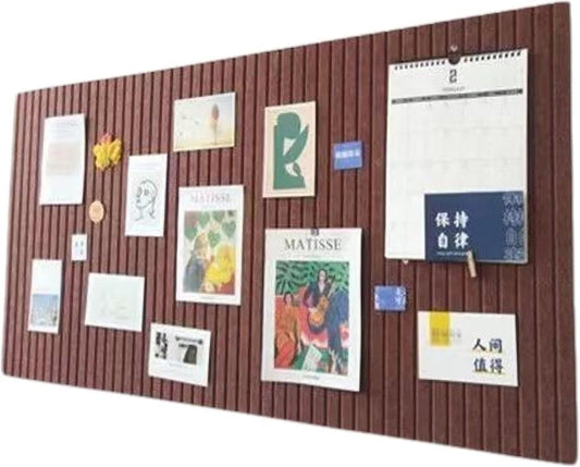 Self-adhesive photo board, decorative cork and wall panel bulletin board with acoustic panels for photos and V1188-MS-325-0601