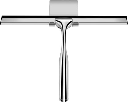 Bathroom Scraper with Wall Hook for Shower Door Kitchen Windows and Car Glass, 1 Pack V1188-MS-325-0602
