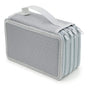 72 Holes Pen Case with Compartments, Large Capacity Lightweight Durable, Gray, Compatible with Students and V1188-MS-325-0605