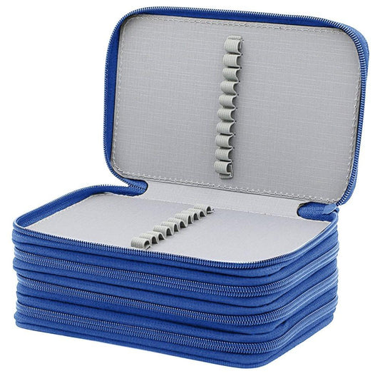 72 Holes Pen Case with Compartments, Large Capacity Organizer, Lightweight Durable, Compatible with Students V1188-MS-325-0606