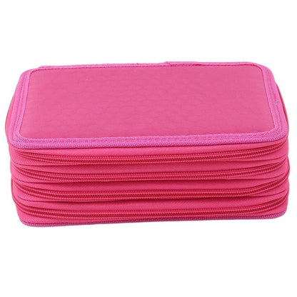 72 Holes Pen Case with Compartments, Large Capacity Multifunctional Organizer, Lightweight Durable for V1188-MS-325-0607