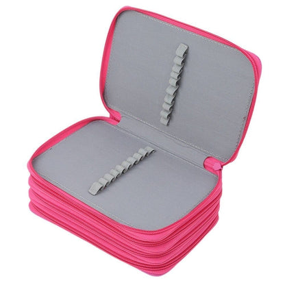 72 Holes Pen Case with Compartments, Large Capacity Multifunctional Organizer, Lightweight Durable for V1188-MS-325-0607