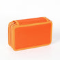 72 Holes Pen Case with Compartments, Large Capacity Lightweight Durable for Students and Office Use, Orange V1188-MS-325-0608
