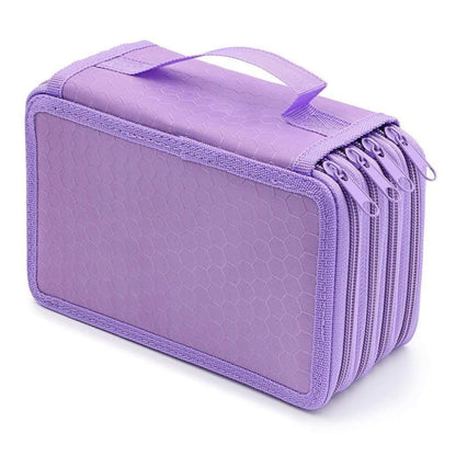 72 Holes Pen Case with Compartments, Large Capacity Lightweight Durable, Compatible with Students and Office V1188-MS-325-0609