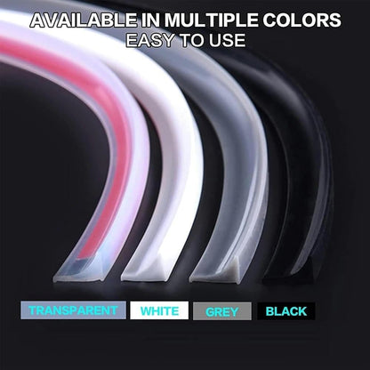 Self-Adhesive Shower Strip Water Barrier, 100cm x 3m, Black, with Self-Adhesive Strip V1188-MS-325-0618