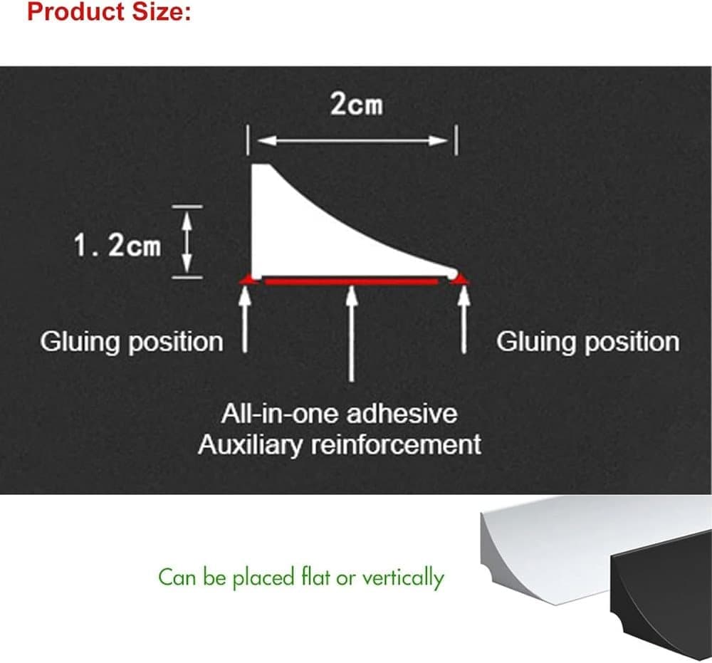 Self-Adhesive Shower Strip Water Barrier, 60 inches, Transparent, Multiple Colors V1188-MS-325-0621
