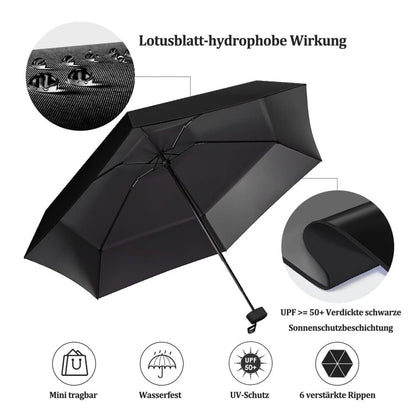 UV-Protective Folding Umbrella Wind-Resistant Lightweight Waterproof for Travel Beach and Everyday Use, Pink V1188-MS-325-0633