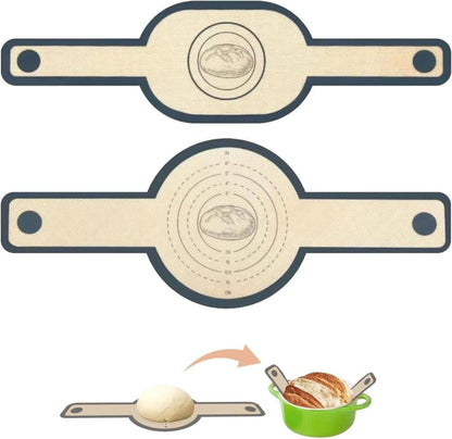2-Pack Extra Thick 0.7mm Oven Mats with Long Handle, Durable Baking Mats for Oven Microwave Air Fryer V1188-MS-325-0642