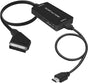 Scart to HDMI Converter 1080P HD Video Audio Adapter, Compatible with Set-Top Box Xbox PS3, Plug & Play V1188-MS-325-0644