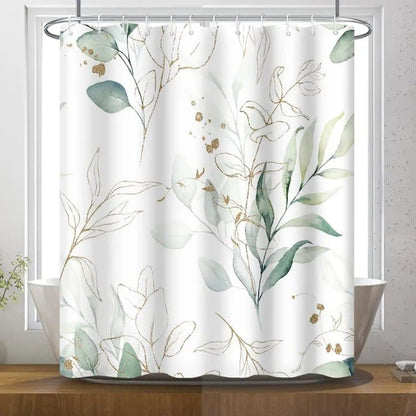 Waterproof Shower Curtain Green Mildew Resistant, 180x180 cm V1188-MS-325-0645