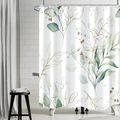 Waterproof Shower Curtain Green Mildew Resistant, 180x180 cm V1188-MS-325-0645