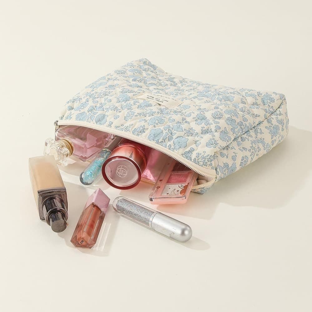 Floral Makeup Bag 3-Piece Set, Travel Toiletry Organizer, 20 x 10 cm V1188-MS-325-0648