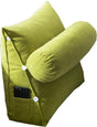 Adjustable Lumbar Support Cushion with Headrest for Office Chair, 45 x 45 x 20cm, Green V1188-MS-325-0652