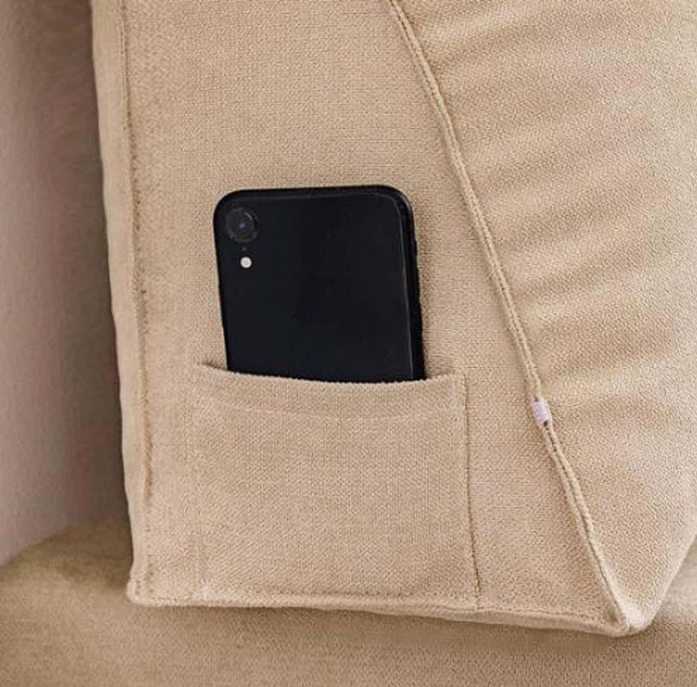 Adjustable Lumbar Support Cushion with Headrest for Office Chair and Car Seat, 45 x 45 x 20cm, Gray V1188-MS-325-0654