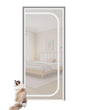 Durable breathable insect-repellent mesh cat door protection, scratch-resistant and pet-safe, 90x210cm, White V1188-MS-325-0660
