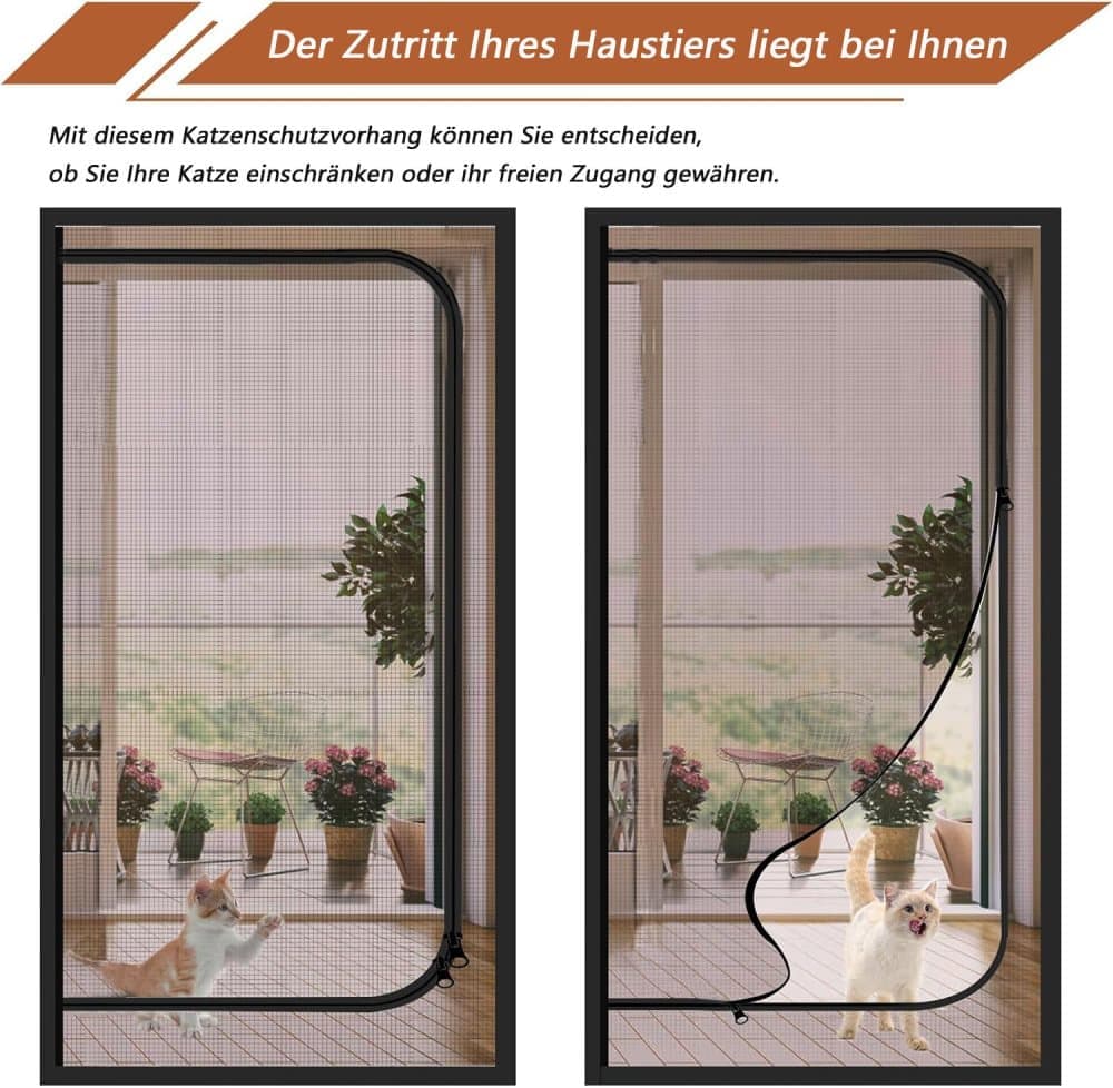 Reinforced Cat Door Protection with Durable Breathable Insect-Repellent Mesh, Scratch-Resistant and Pet Safe, V1188-MS-325-0665