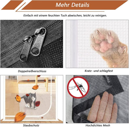 Reinforced Cat Door Protection with Durable Breathable Insect-Repellent Mesh, Scratch-Resistant and Pet Safe, V1188-MS-325-0665