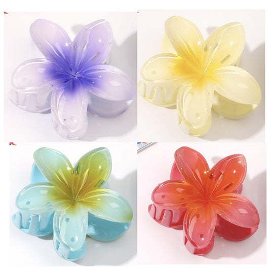 Anti-Slip Flower Hair Clips 4-Pack, Non-Slip Floral Hair Accessories for Women and Girls V1188-MS-325-0667