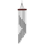 12 Pipes Metal Wind Chime, Red, Decorative Loud Musical Outdoor Wind Chime V1188-MS-325-0672