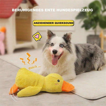 Calming Dog Toy Plush Duck with Squeak for Small Dogs, L V1188-MS-325-0684