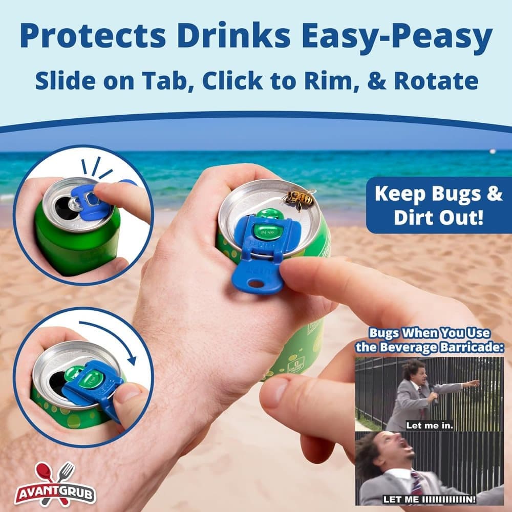 6-Pack Reusable Can Opener and Bottle Opener, Finger Protector, Multi-Colored V1188-MS-325-0698