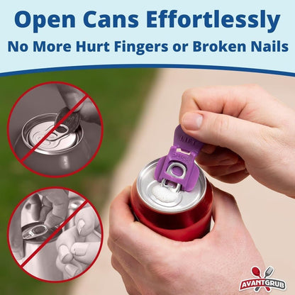 6-Pack Reusable Can Opener and Bottle Opener, Finger Protector, Multi-Colored V1188-MS-325-0698