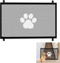 Portable Dog Gate Without Drilling Self-Adhesive Safety Gate with Paw Pattern, 110x78 cm V1188-MS-325-0699