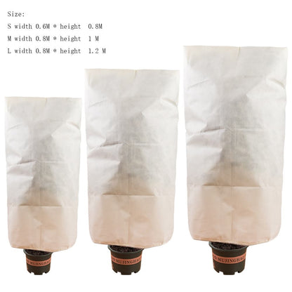 3-Pack Winter Plant Protection Frost Cover with Drawstring, Reusable Durable for Outdoor Plants Fruit Trees V1188-MS-325-0707