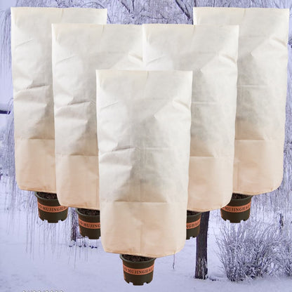 3-Pack Winter Plant Protection Frost Cover with Drawstring, Reusable Durable for Outdoor Plants Fruit Trees V1188-MS-325-0707