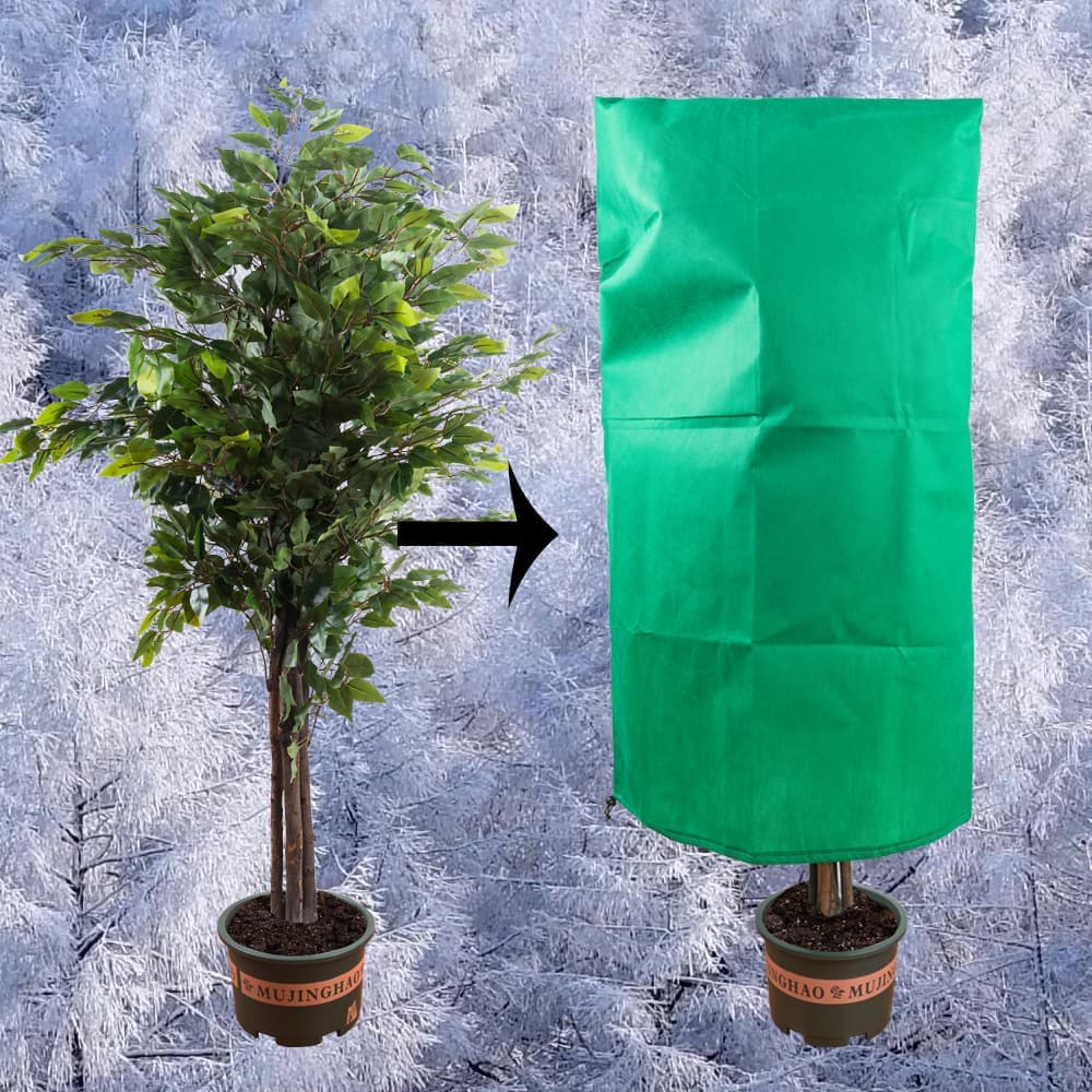 3-Pack Reusable Winter Plant Protection Covers with Drawstring for Outdoor Plants Fruit Trees Potted Plants, V1188-MS-325-0711