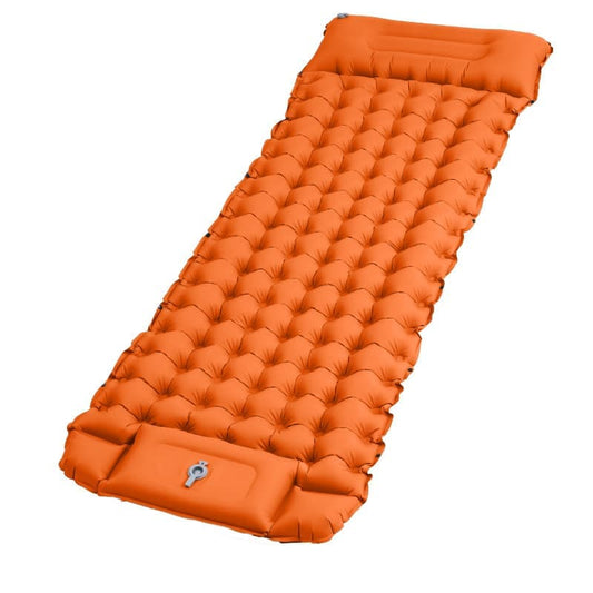 Self-inflating mattress for camping beach hiking, waterproof lightweight tear-resistant with foot pump, 10cm, V1188-MS-325-0720