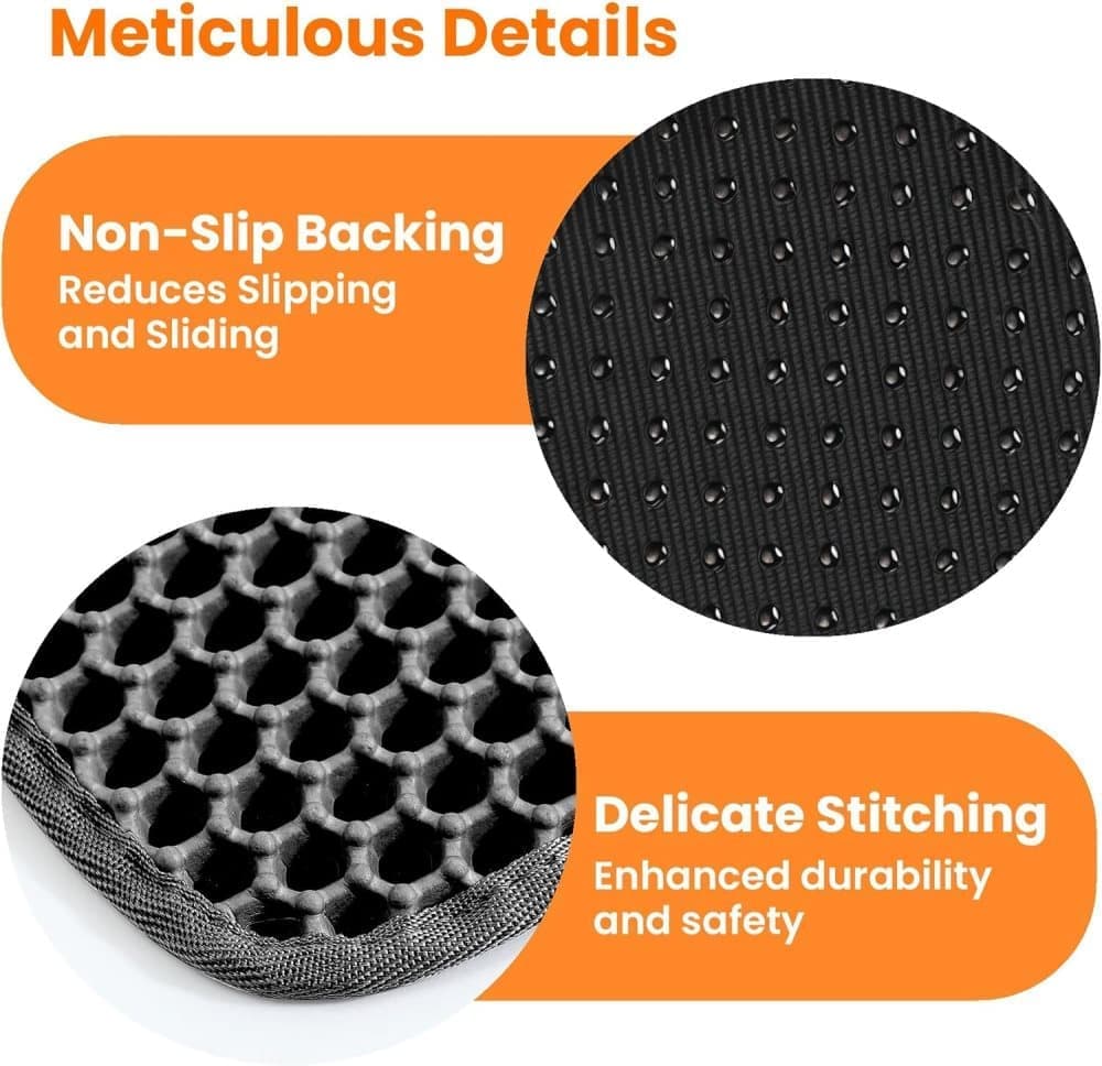 Double EVA Cat Litter Mat for Scattered Sand Control, Black, 45x60cm V1188-MS-325-0724