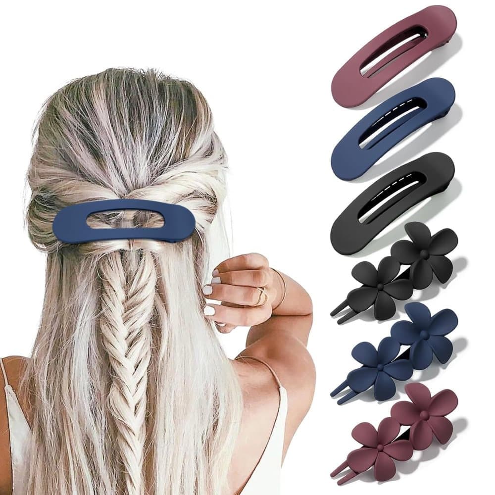 6-Pack Large Hair Clips, Anti-Slip Strong Grip for Daily Use, 11 cm V1188-MS-325-0727