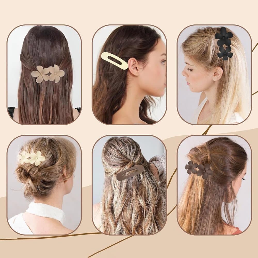 6-Pack Large Hair Clips, Anti-Slip Strong Grip for Daily Use, 11 cm V1188-MS-325-0728