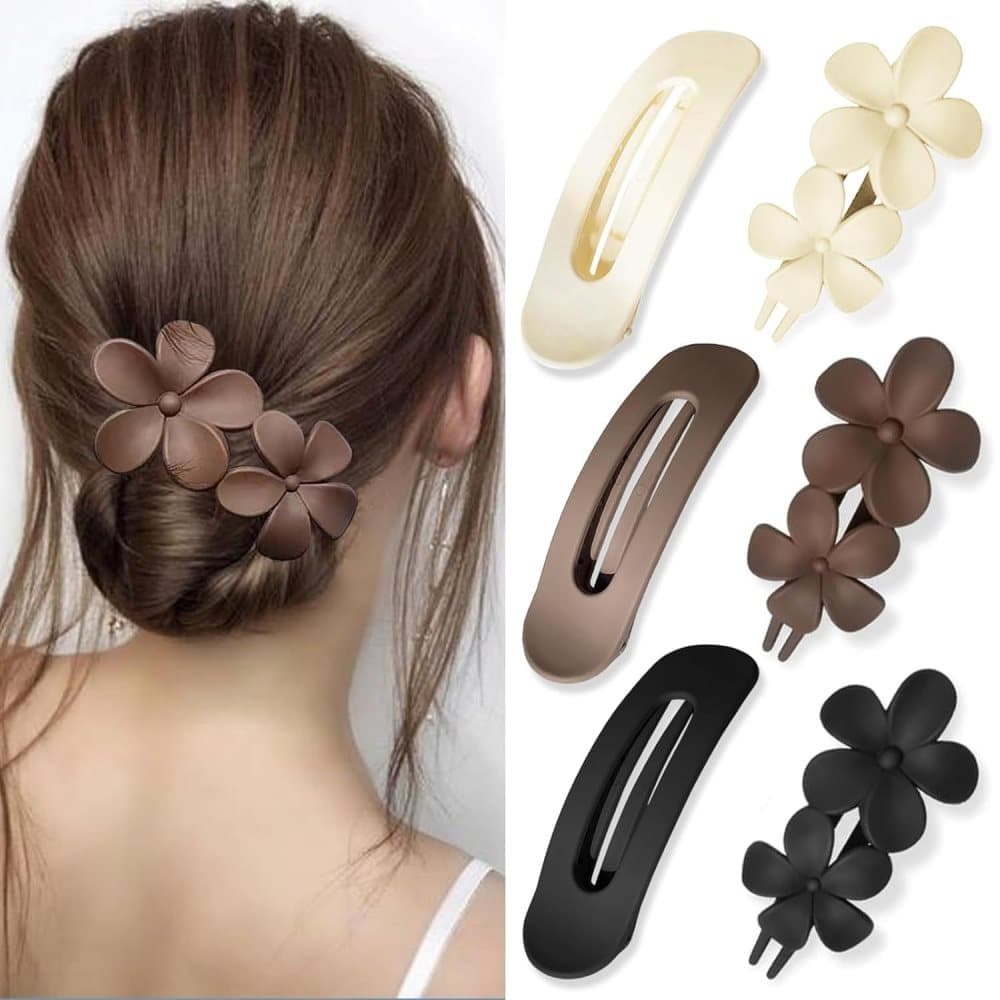 6-Pack Large Hair Clips, 11 cm, Anti-Slip Strong Grip for Daily Use V1188-MS-325-0729