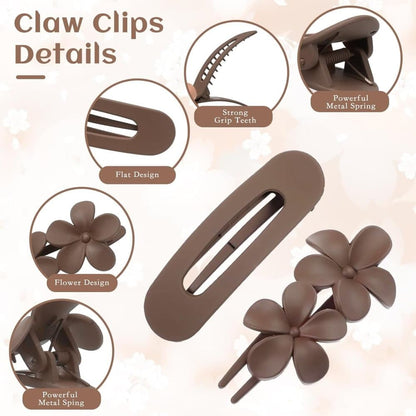 6-Pack Large Hair Clips, 11 cm, Anti-Slip Strong Grip for Daily Use V1188-MS-325-0729