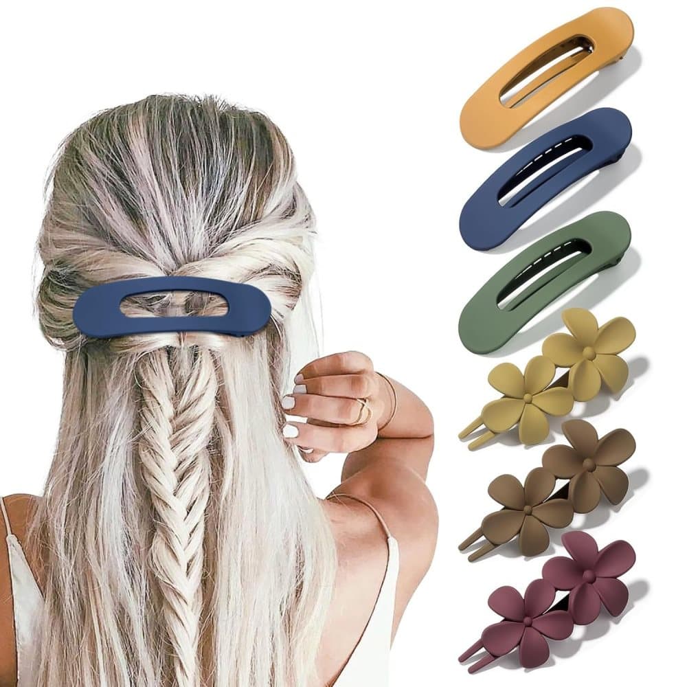 6-Pack Large Hair Clips, 11 cm, Anti-Slip Strong Grip for Daily Use V1188-MS-325-0731