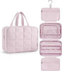 Pink Hanging Travel Makeup Bag with Jewelry Compartment, 28x12x20 cm V1188-MS-325-0735