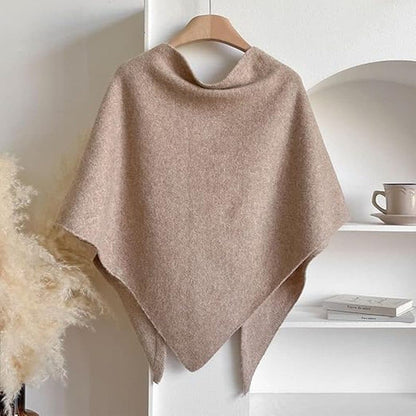 1 Black Women's Faux Cashmere Shawl Scarf, Extra-Long Large Triangular Wrap, 180 x 70 cm V1188-MS-325-0753
