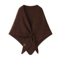 Faux Cashmere Shawl Scarf for Women, Warm Large Triangular Wrap, 180 x 70 cm, Brown, Ideal for Party Wedding V1188-MS-325-0756