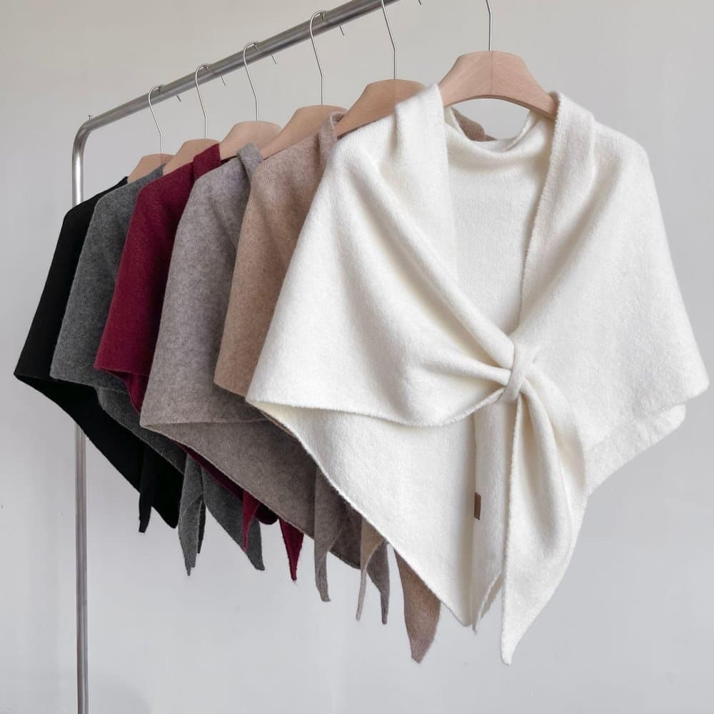 Faux Cashmere Shawl Scarf for Women, Warm Large Triangular Wrap, 180 x 70 cm, Brown, Ideal for Party Wedding V1188-MS-325-0756