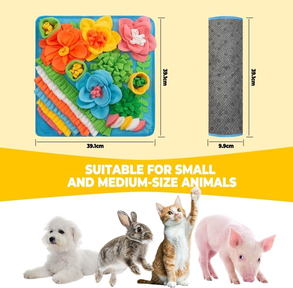 Interactive Slow Feeding Mat for Dogs, Portable Snuff Mat for Foraging Training, Blue V1188-MS-325-0760