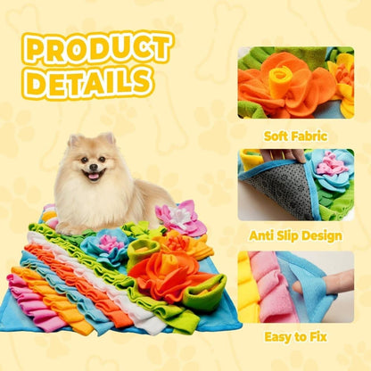 Interactive Slow Feeding Mat for Dogs, Portable Snuff Mat for Foraging Training, Blue V1188-MS-325-0760