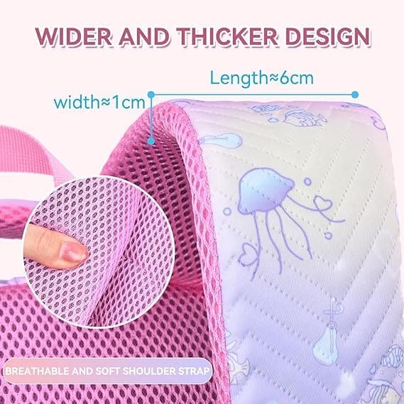3-Piece Girls Backpack Set with Pencil Case and Lunch Bag, Blue, for Elementary & Teenage Students V1188-MS-325-0764