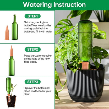 8pcs Clay Cones Watering Cones Plant Water Dispenser, 8cm V1188-MS-325-0769