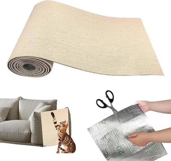 Self-adhesive cat scratching board wall and sofa protector DIY corner mat for cats, 40cm x 200cm, compatible V1188-MS-325-0775