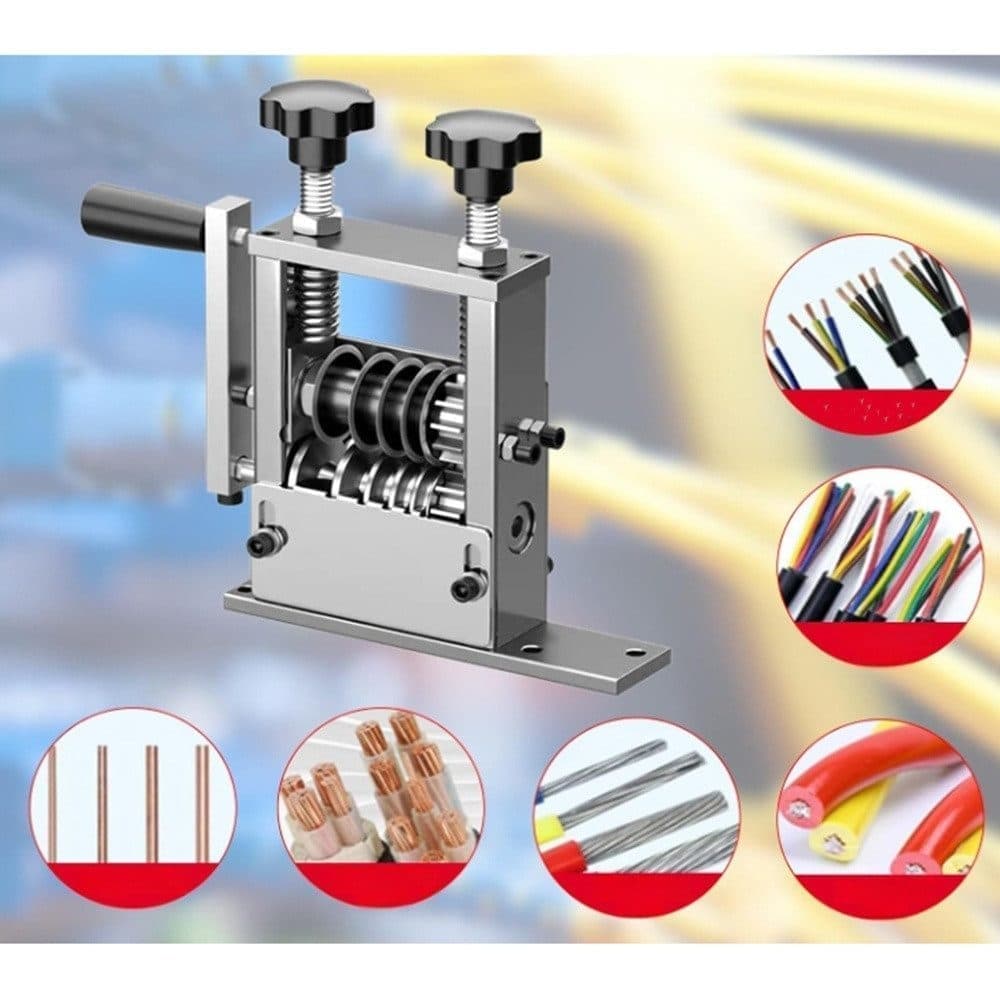 Portable Manual Cable Stripping Machine with 6 Holes for 1.5-15mm Wire, 1.5-15mm V1188-MS-325-0783