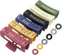 6-Pack Strong Rectangular Hair Clips for Thick Hair, Non-Slip Matte Solid Color, Multicolor V1188-MS-325-0784