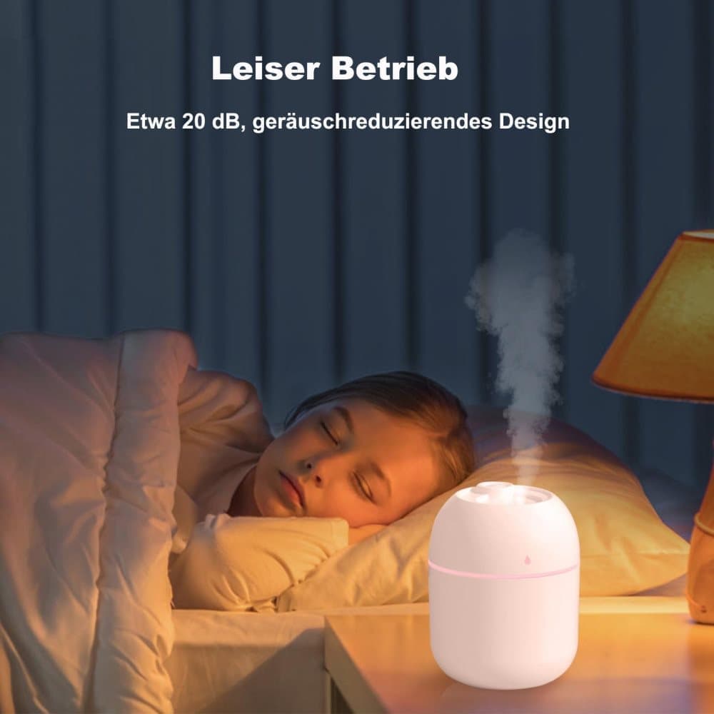 Portable Mini Humidifier 0.22L with USB, Automatic Shutoff, 2 Spray Modes for Bedroom Office and Car, Green V1188-MS-325-0787